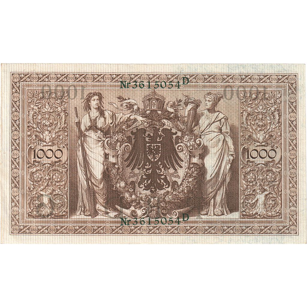 Nota, Alemanha, 1000 Mark, 1910, 1910-04-21, KM:45b, UNC(63)