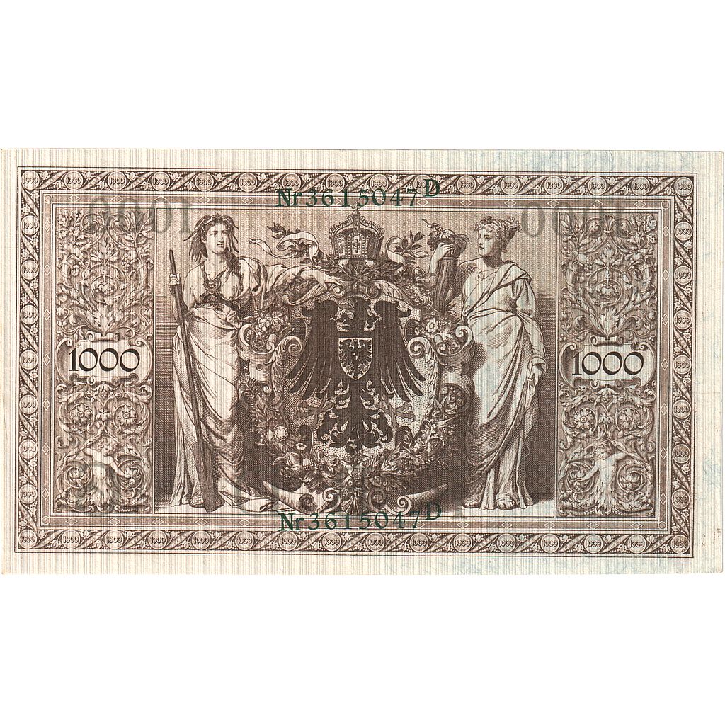 Banknote, Germany, 1000 Mark, 1910, 1910-04-21, KM:45b, UNC(60-62)