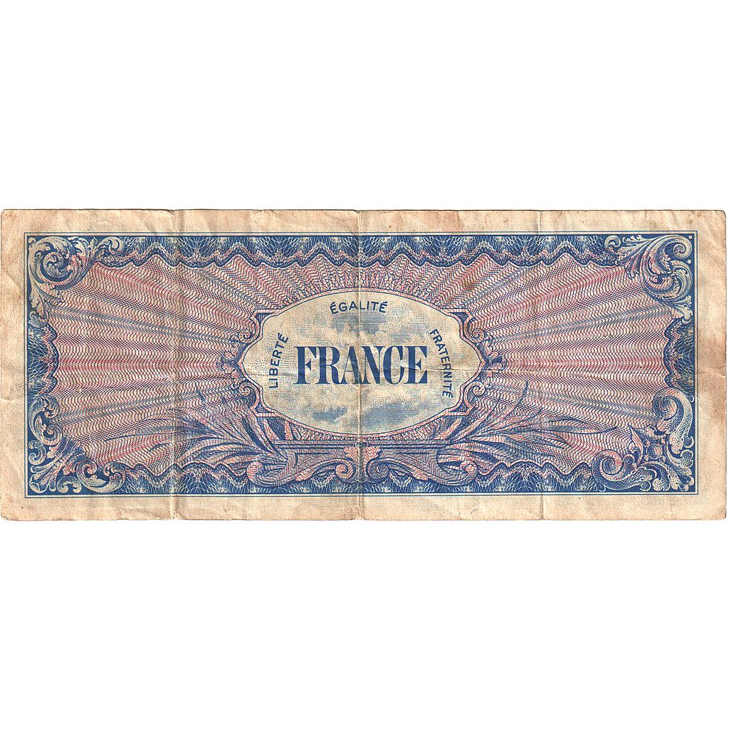 France, 100 Francs, Flag/France, 1944, 32610755, VF(30-35), Fayette:VF25.1