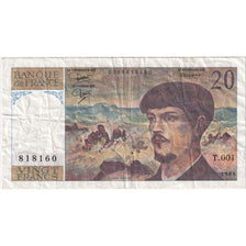 Frankreich, 20 Francs, Debussy, 1980, T.001, SS, Fayette:66.1, KM:151a