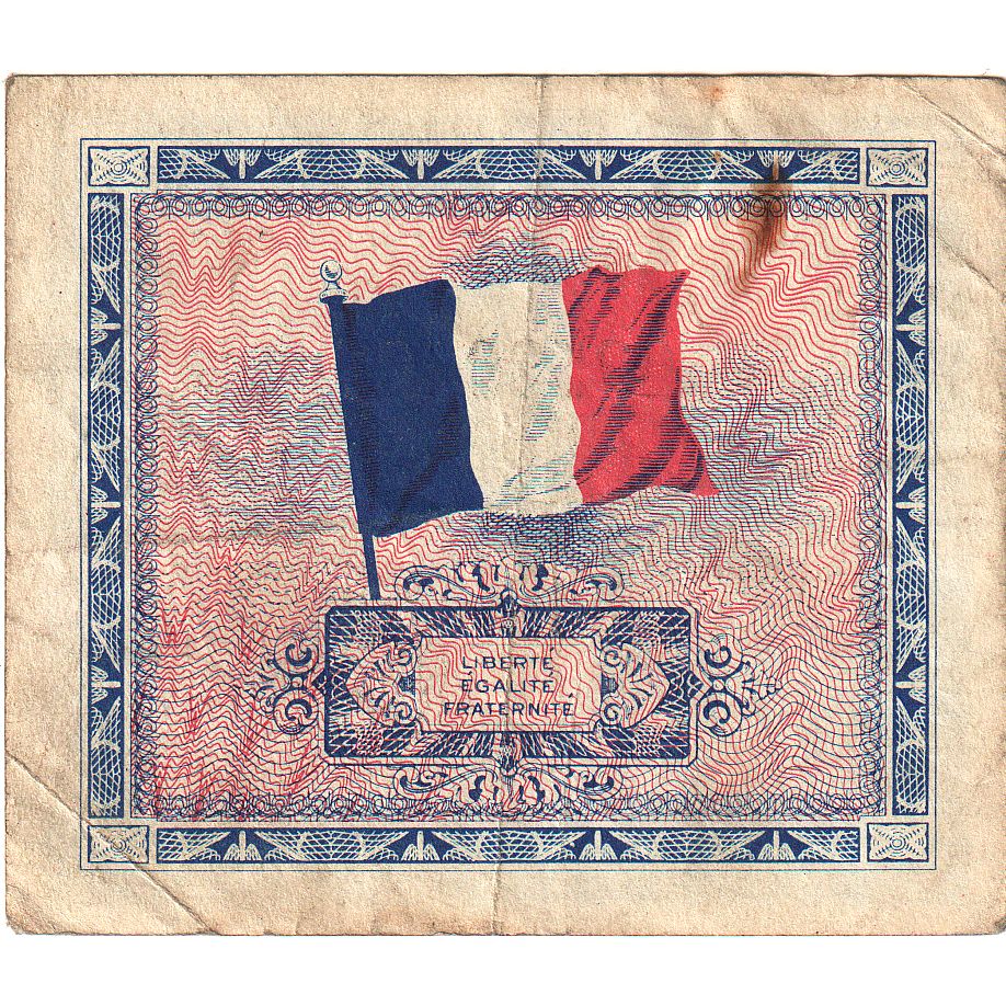 France, 5 Francs, Drapeau/France, 1944, TTB, Fayette:17.01, KM:115a