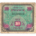 Frankreich, 10 Francs, Flag/France, 1944, SÉRIE 1944, S, Fayette:VF18.01