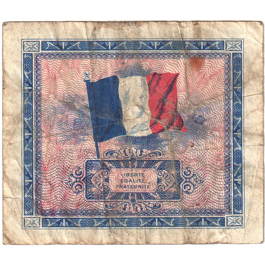 Francia, 10 Francs, Flag/France, 1944, SÉRIE 1944, MB, Fayette:VF18.01, KM:116a