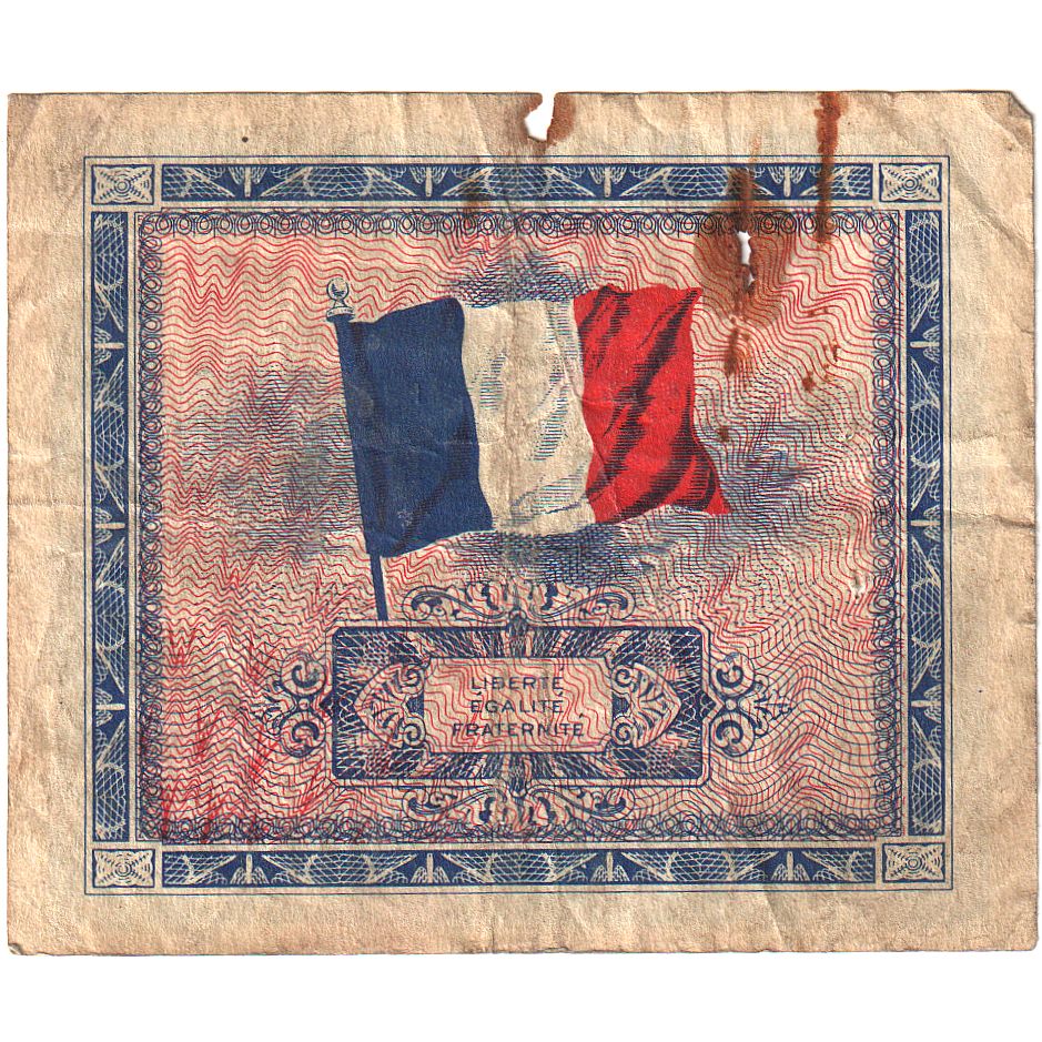 France, 10 Francs, Drapeau/France, 1944, SÉRIE 1944, B, Fayette:VF18.01