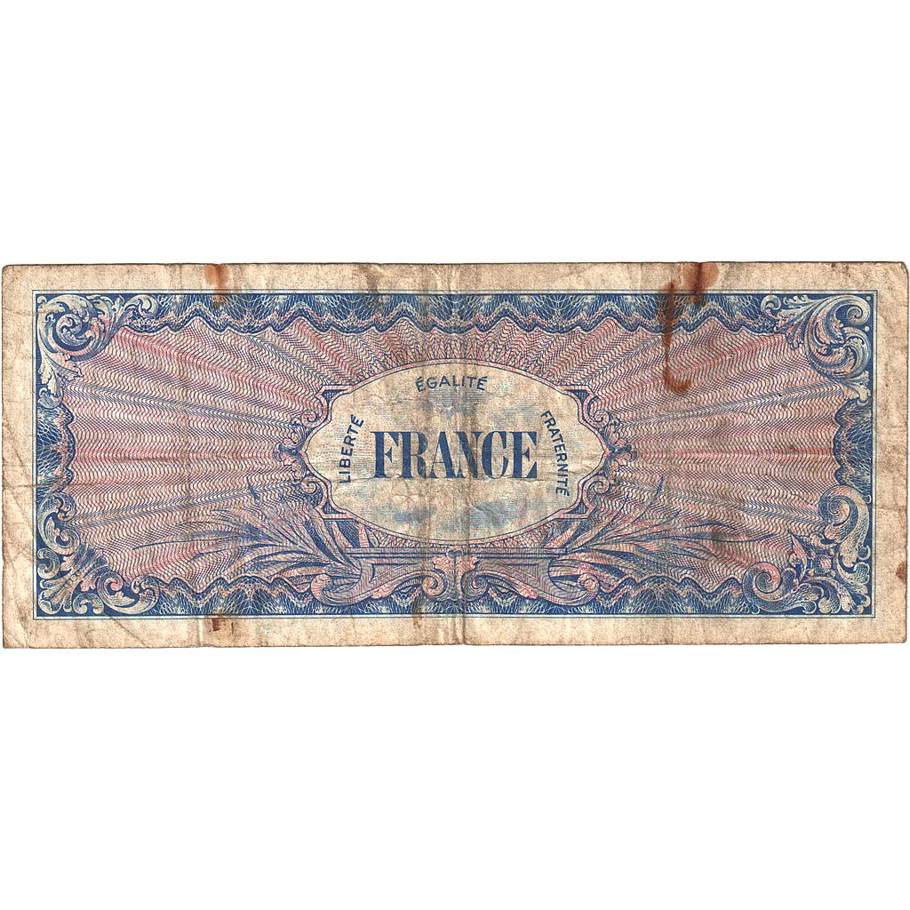 France, 50 Francs, Flag/France, 1944, 43323959, VF(20-25), Fayette:VF24.02