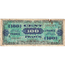 Francia, 100 Francs, Flag/France, 1944, 54913464, MB, Fayette:VF25.03, KM:123c