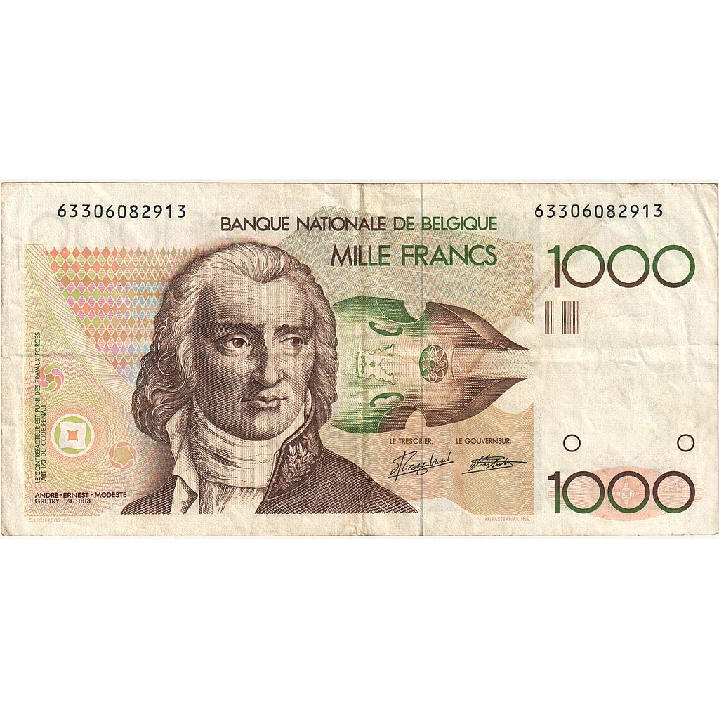 Belgio, 1000 Francs, BB