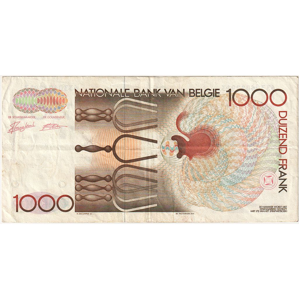 Belgio, 1000 Francs, BB
