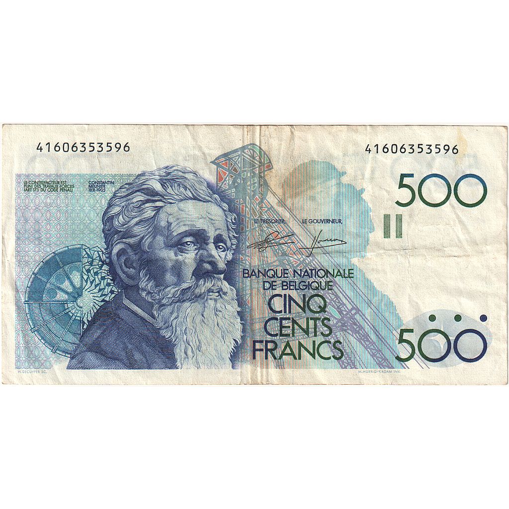 Belgium, 500 Francs, EF(40-45)