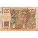 Frankrijk, 100 Francs, Jeune Paysan, 1946, O.138, AB, Fayette:28.11, KM:128a