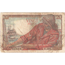 Frankrijk, 20 Francs, Pêcheur, 1949, E.194, TB, Fayette:13.14, KM:100c