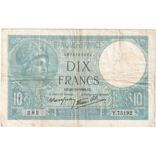 France, 10 Francs, Minerve, 1939, Y.75192, EF(40-45), Fayette:7.13, KM:84