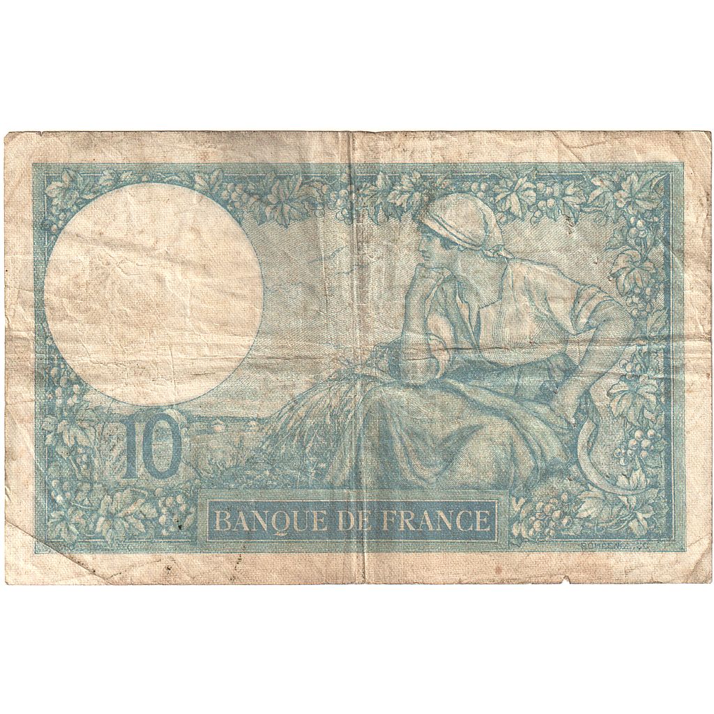 Francia, 10 Francs, Minerve, 1932, B.63671, MBC, Fayette:6.16, KM:73d