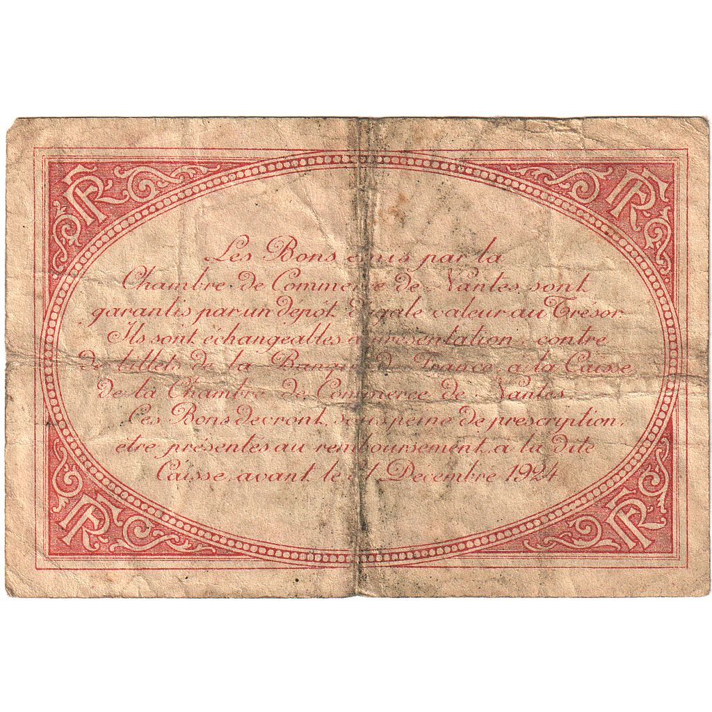 Francia, Nantes, 50 Centimes, MB, Pirot:88-3