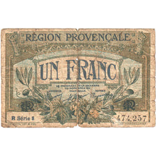 France, Région Provençale, 1 Franc, Chambre de commerce / Région Provençale