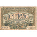 France, Région Provençale, 1 Franc, Chambre de commerce / Région Provençale