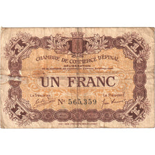 France, Epinal, 1 Franc, 1920, VF(20-25), Pirot:56-14