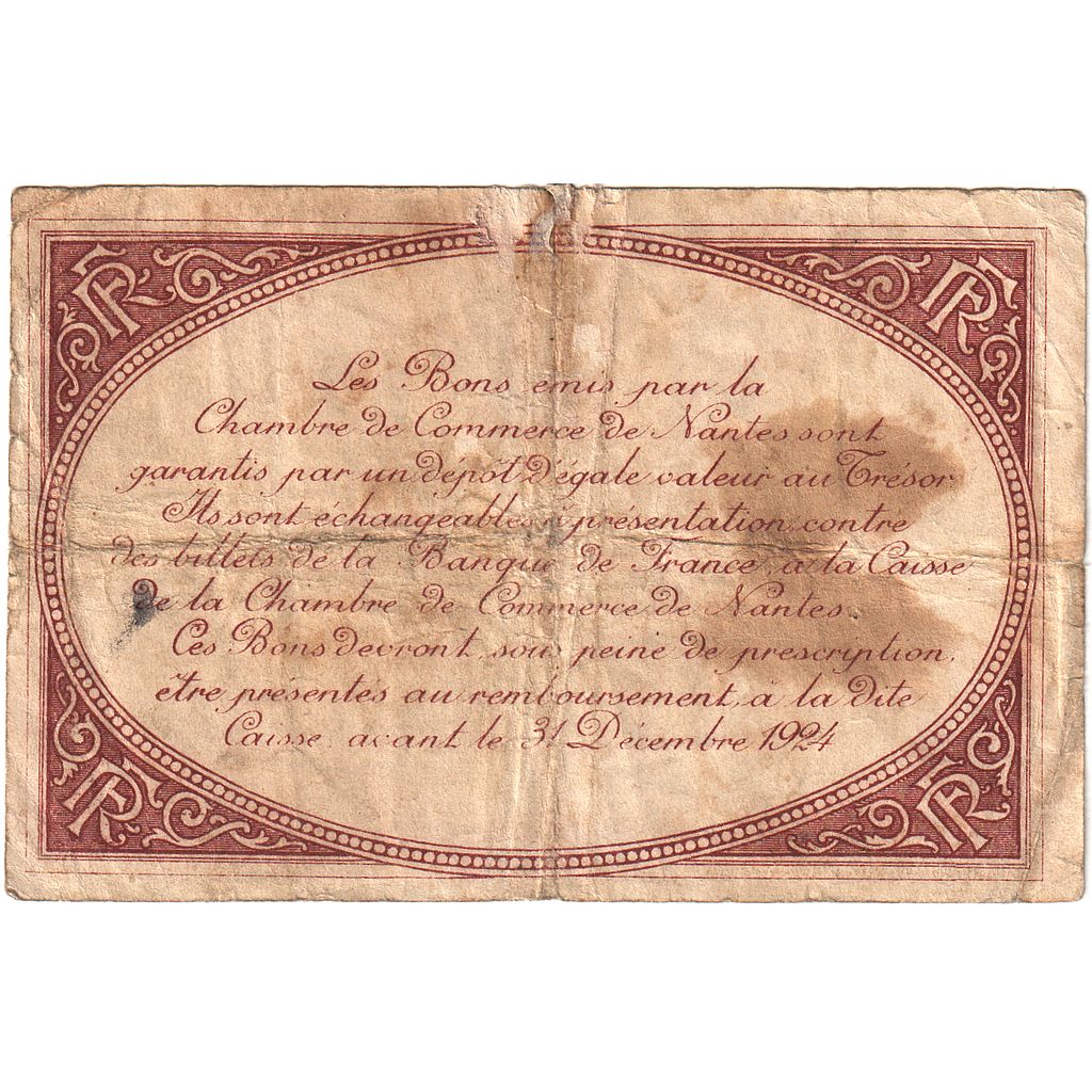 Frankreich, Nantes, 1 Franc, S, Pirot:88-5