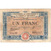 France, Gray et Vesoul, 1 Franc, 1919, VF(20-25), Pirot:62-13