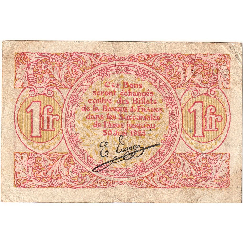 France, Saint-Quentin, 1 Franc, VF(30-35), Pirot:116-3