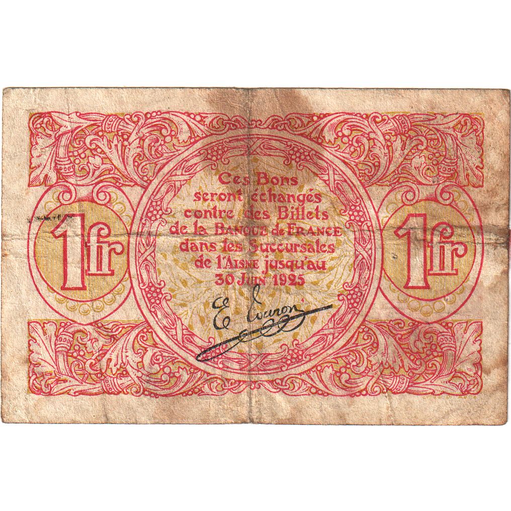 France, Saint-Quentin, 1 Franc, VF(20-25), Pirot:116-3
