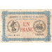 France, Belfort, 1 Franc, 1916, EF(40-45), Pirot:23-40