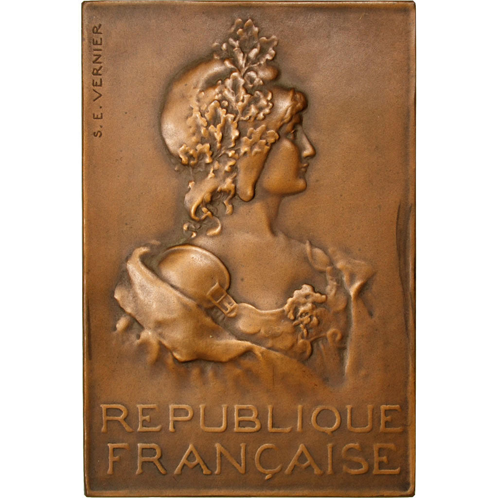 France, Médaille, French Third Republic, Bronze, Vernier, SUP