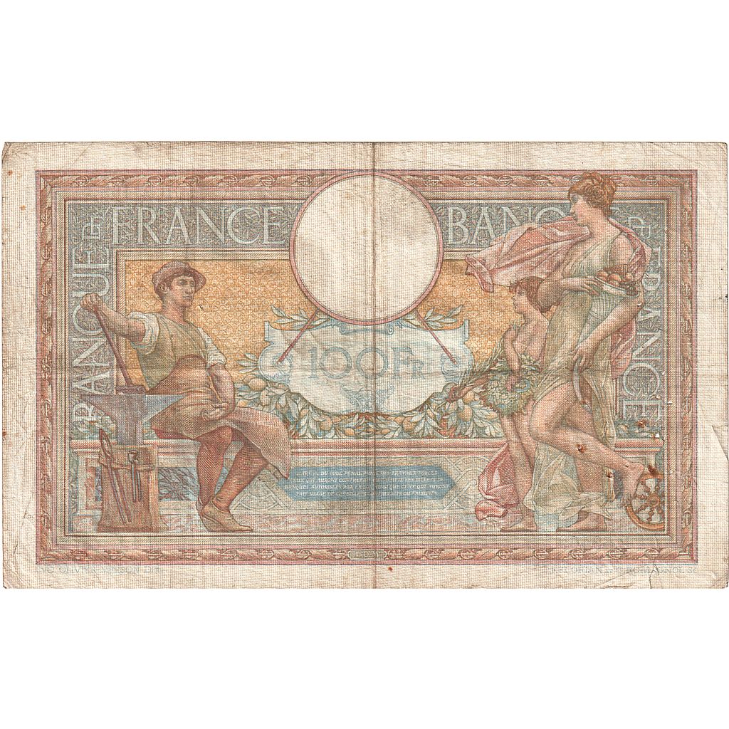 Francia, 100 Francs, Luc Olivier Merson, 1938, B.59469, MB, Fayette:25.21