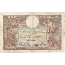 France, 100 Francs, Luc Olivier Merson, 1938, N.62609, TB, Fayette:25.35, KM:86b