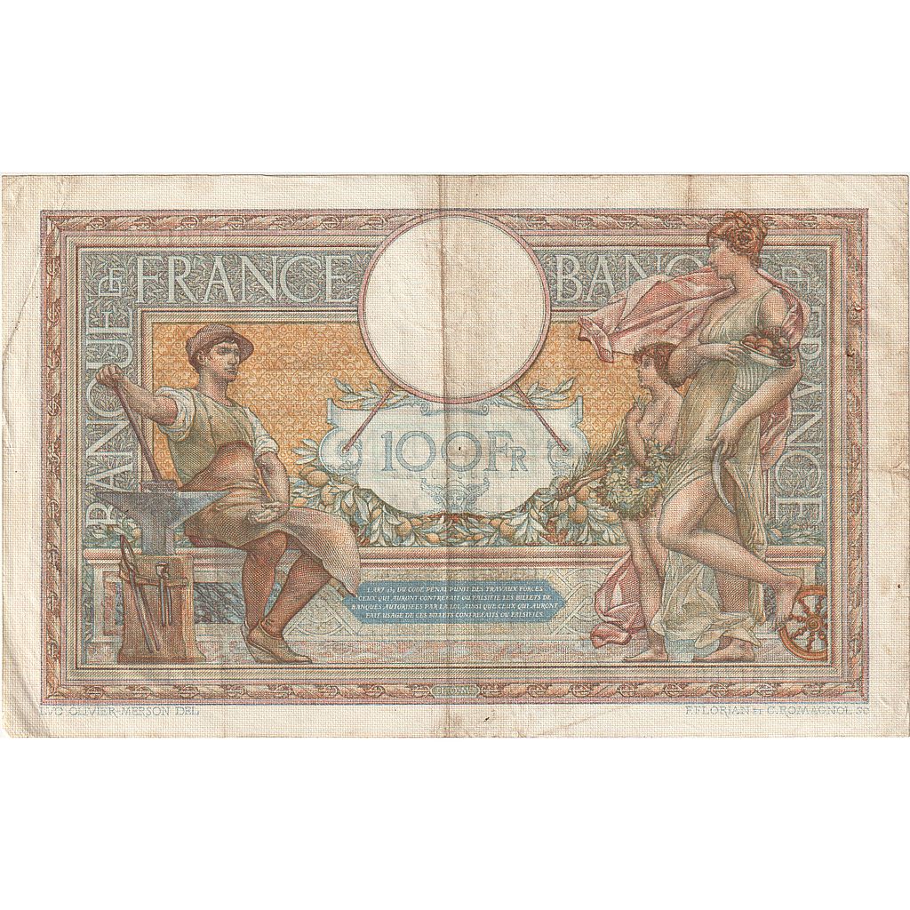 Francja, 100 Francs, Luc Olivier Merson, 1938, Q.61756, VF(30-35)
