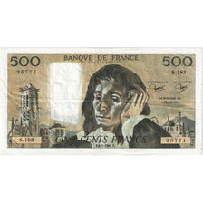 Francia, 500 Francs, Pascal, 1983, S.183, BB, Fayette:71.28, KM:156e