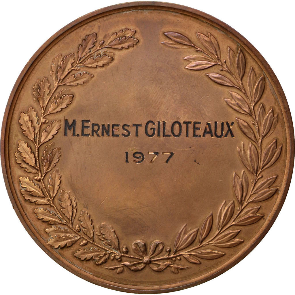 Frankrijk, Medaille, French Fifth Republic, 1977, Bronzen, PR