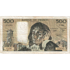 Frankrijk, 500 Francs, Pascal, 1981, C.130, TB+, Fayette:71.23, KM:156e