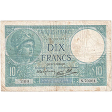 Francia, 10 Francs, Minerve, 1939, N.70304, BC, Fayette:07.04, KM:84