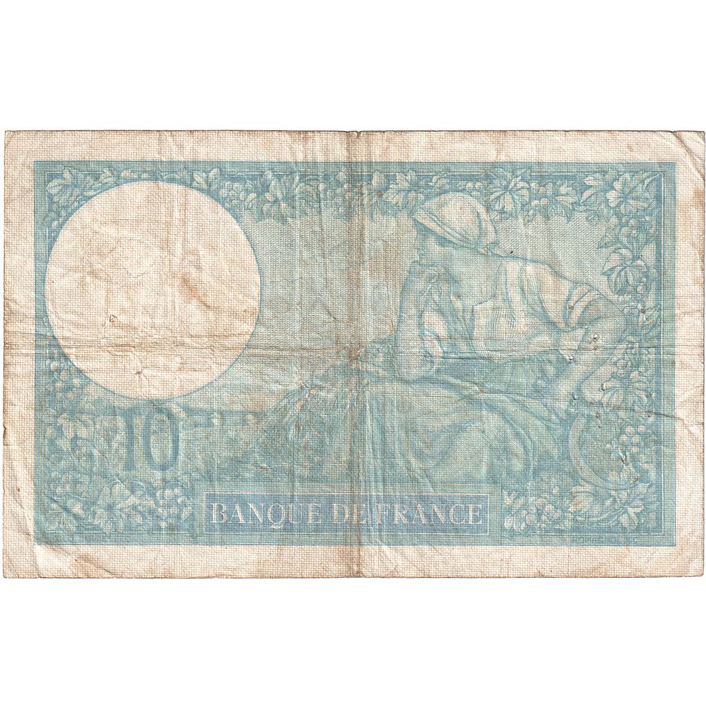 Francia, 10 Francs, Minerve, 1939, N.70304, BC, Fayette:07.04, KM:84