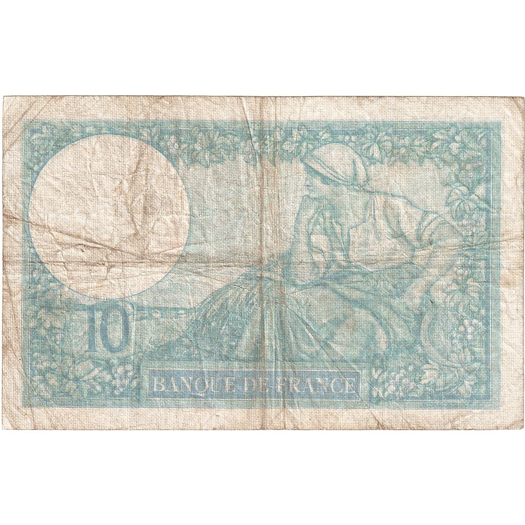Francia, 10 Francs, Minerve, 1939, E.70529, MB, Fayette:07.05, KM:84