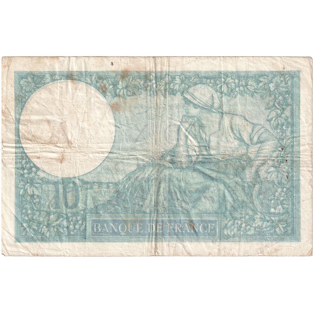 Francia, 10 Francs, Minerve, 1939, B.74054, MB, Fayette:07.11, KM:84