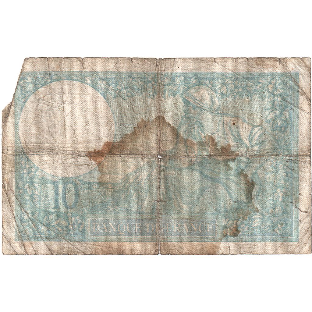 Francia, 10 Francs, Minerve, 1939, T.75236, D, Fayette:07.13, KM:84