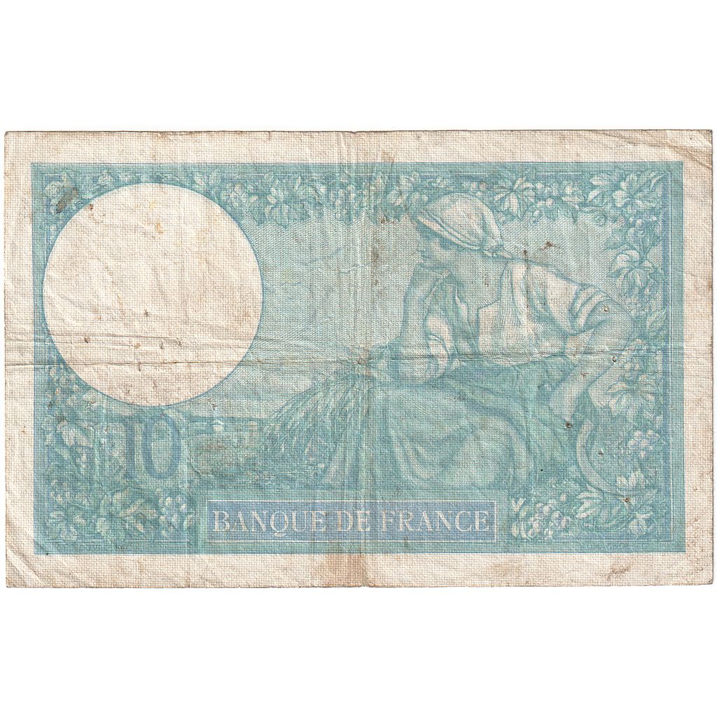 Francia, 10 Francs, Minerve, 1940, Y.76611, MB, Fayette:07.25, KM:84
