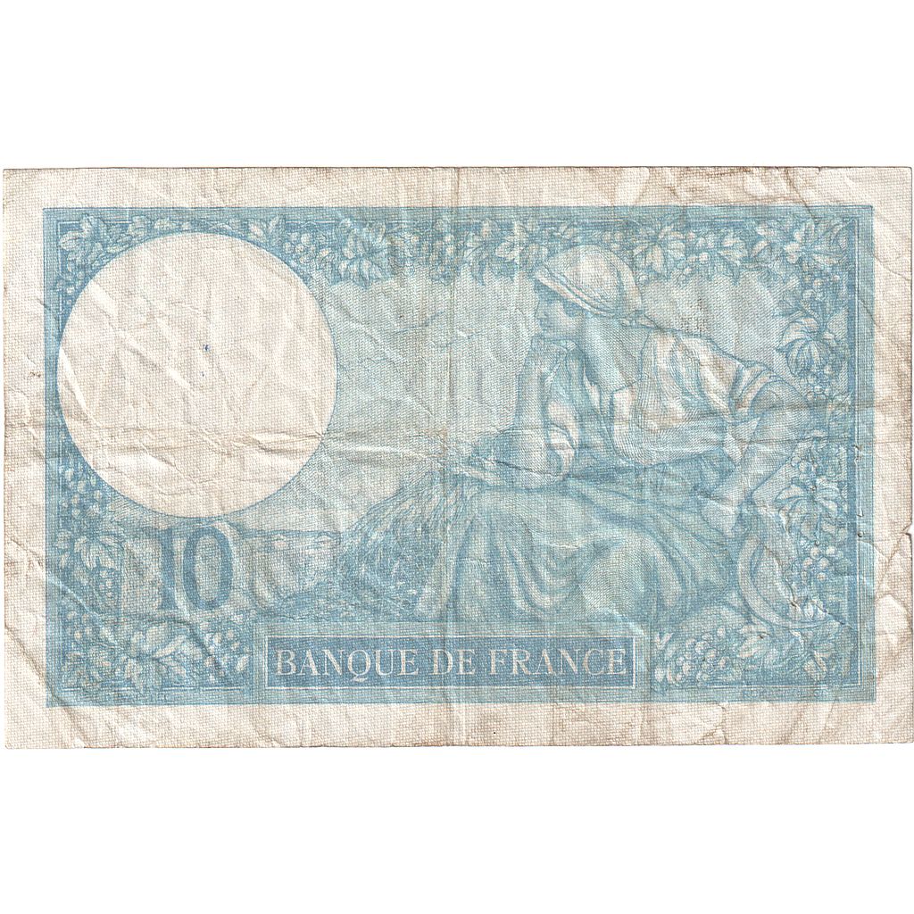 França, 10 Francs, Minerve, 1940, Y.78138, VF(30-35), Fayette:07.18, KM:84