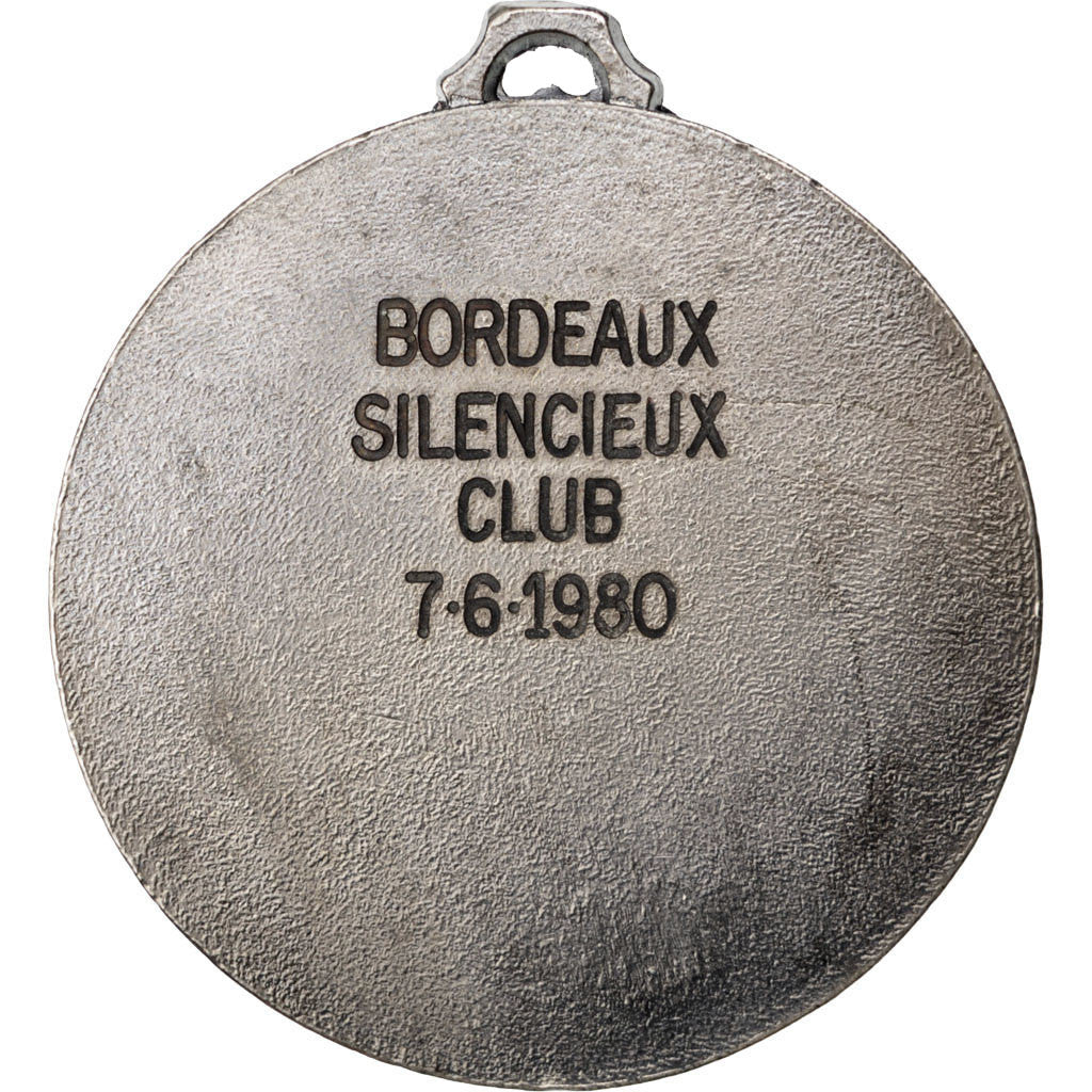 França, medalha, Quinta República Francesa, 1980, Cobre, AU(55-58)