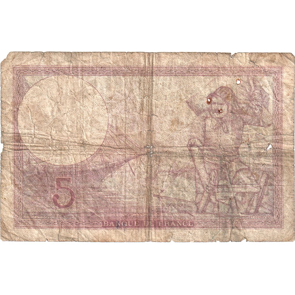Frankreich, 5 Francs, Violet, 1940, J.66430, SGE+, Fayette:F.04.15, KM:83