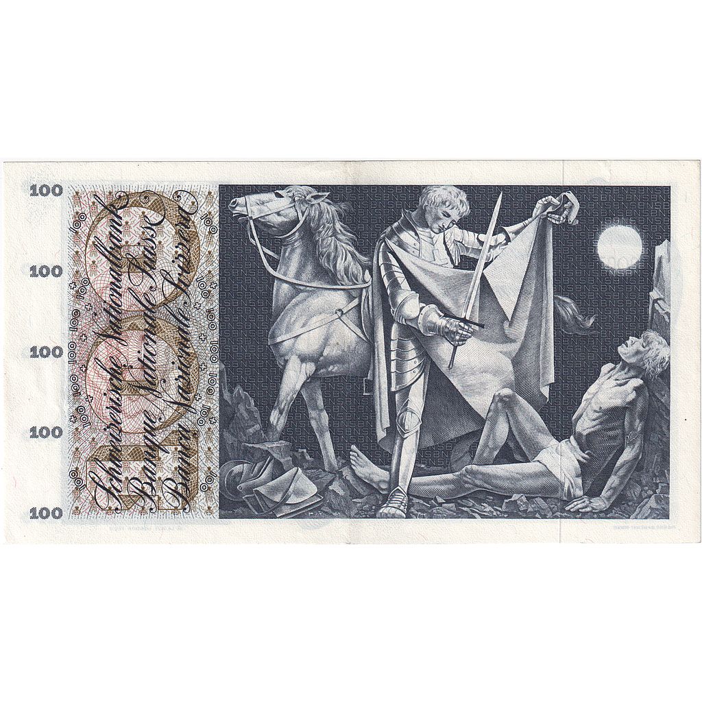 Banknote, Switzerland, 100 Franken, 1973, 1973-03-07, KM:49o, AU(50-53)