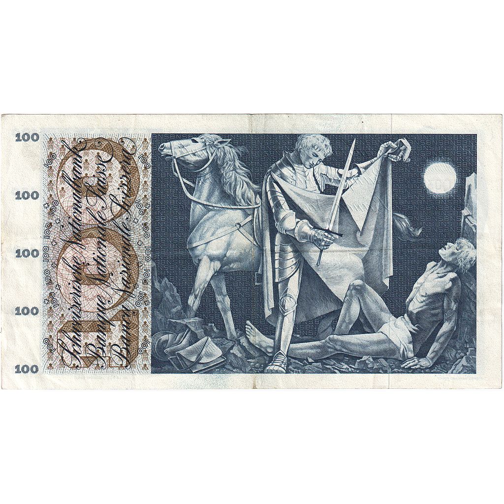 Banknote, Switzerland, 100 Franken, 1963-03-28, KM:49e, EF(40-45)