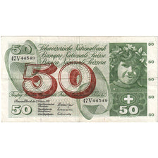 Nota, Suíça, 50 Franken, 1974, 1974-02-07, KM:48n, VF(30-35)