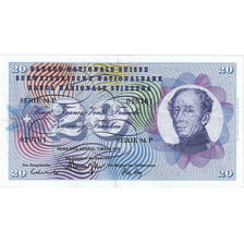 Banknot, Szwajcaria, 20 Franken, 1973, 1973-03-07, KM:46u, EF(40-45)