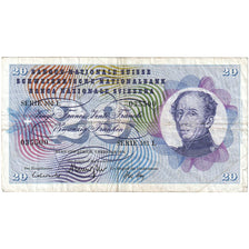 Billet, Suisse, 20 Franken, 1974, 1974-02-07, KM:46v, TB+
