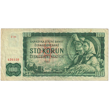 Geldschein, Tschechoslowakei, 100 Korun, 1961, KM:91c, S+