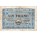 France, Bordeaux, 1 Franc, 1917, VF(20-25), Pirot:30-14