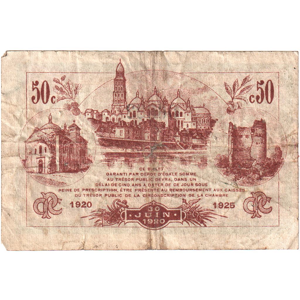 Francia, 50 Centimes, 06623, Périgueux, MB